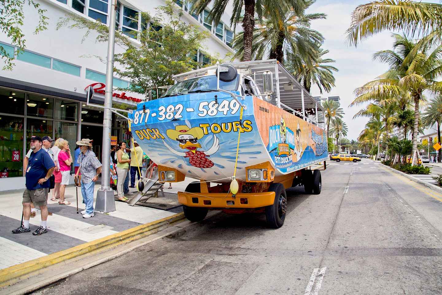 experience riding a unique amphibious vehicle on a duck tour
