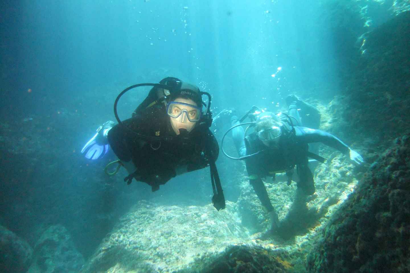 go scuba diving in the blue waters of dubrovnik