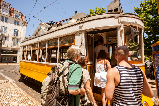 Stadtrundgang und Fahrt mit der Straßenbahn 28 in Lissabon