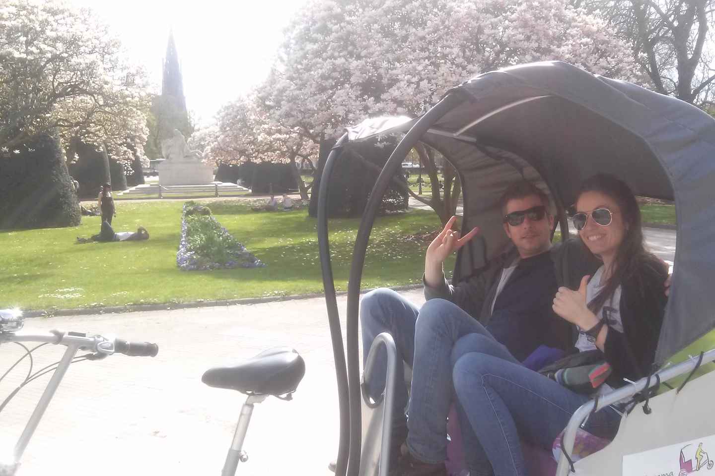 immerse yourself in royalty on a pedicab tour