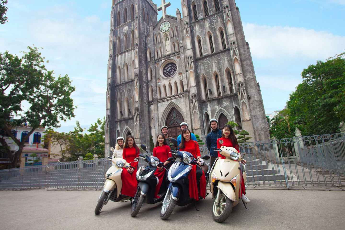 hop on a motorbike to see the sights of hanoi