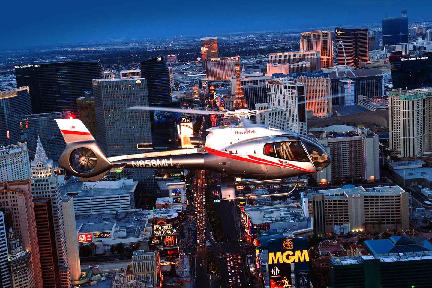 amazing night helicopter ride