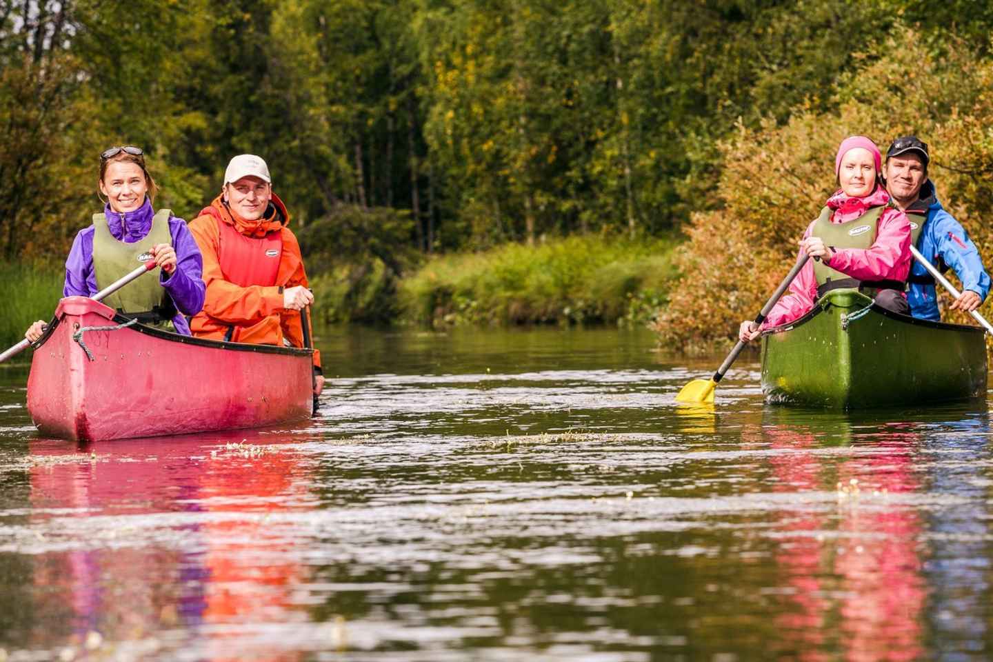 enjoy a guided canoeing trip