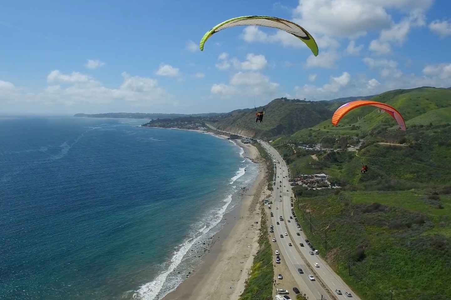 enjoy breathtaking views whilst paragliding