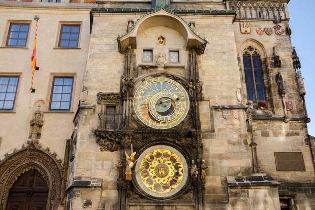 Praga: Ingresso al Municipio e all'Orologio Astronomico