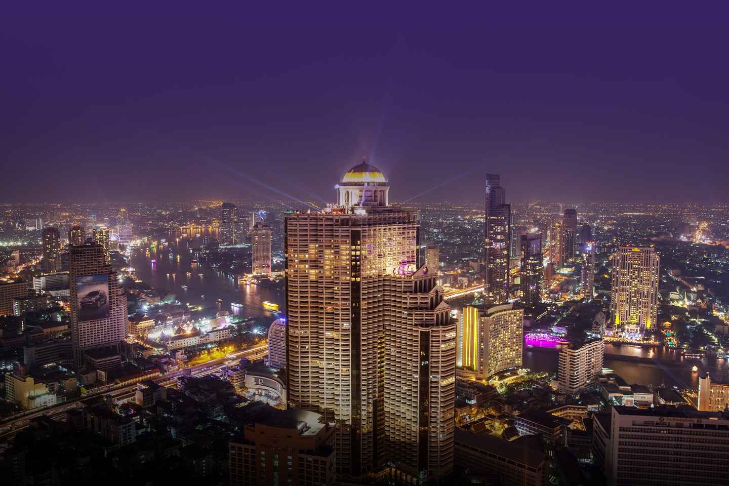 sky bar rooftop at lebua