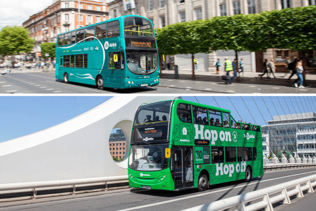 Dublin: Airport Transfer and Hop-On Hop-Off Bus Ticket