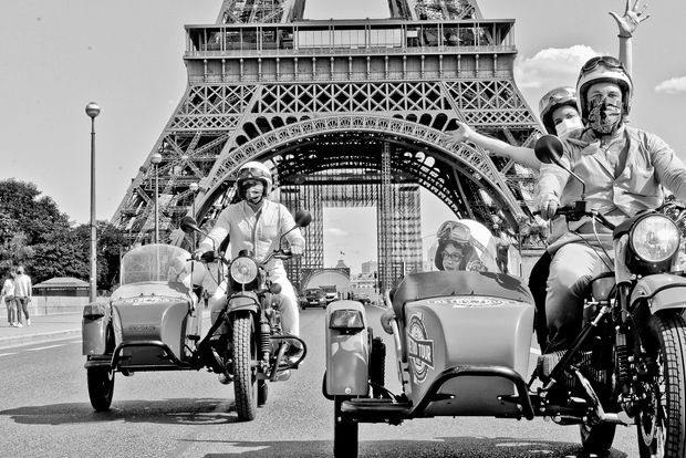 Parigi: tour guidato della città di 3 ore in vintage sidecar