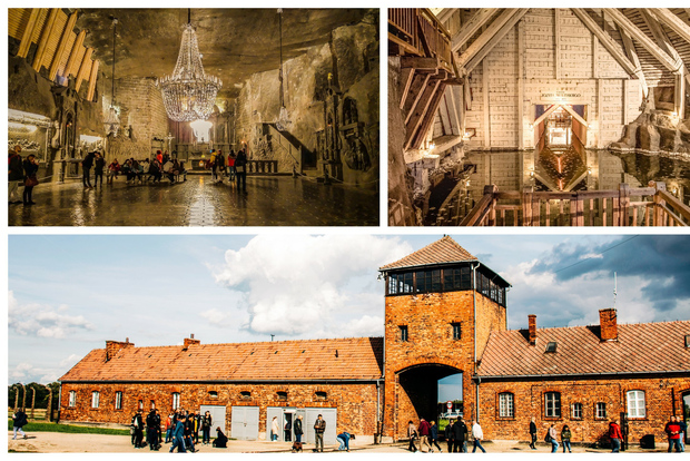 From Krakow: Auschwitz, Wieliczka Salt Mine & Pickup Options