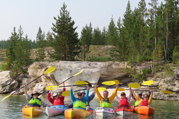 Grant Village: tour guidato in kayak di mare del lago Yellowstone