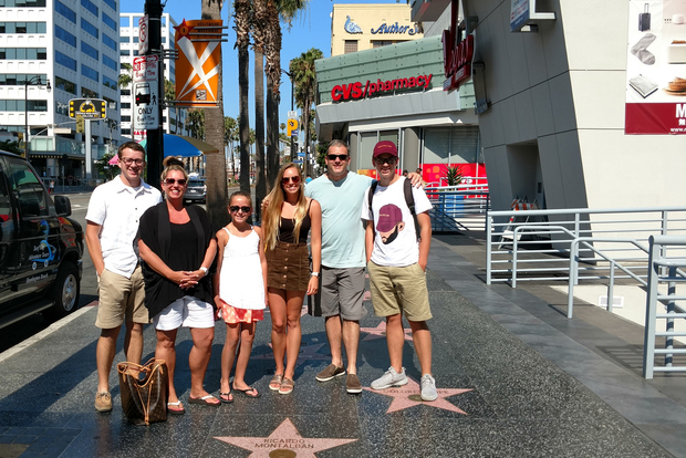 From Orange County: Hollywood and Beverly Hills Van Tour