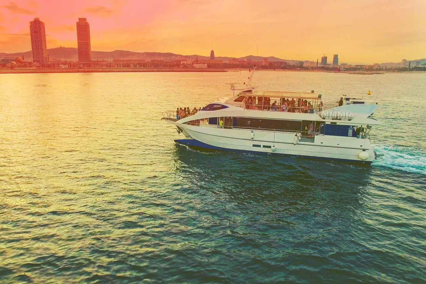 top 19 things to do in barcelona at night | climb aboard a party boat or indulge in a champagne cruise (from 50.88 usd)