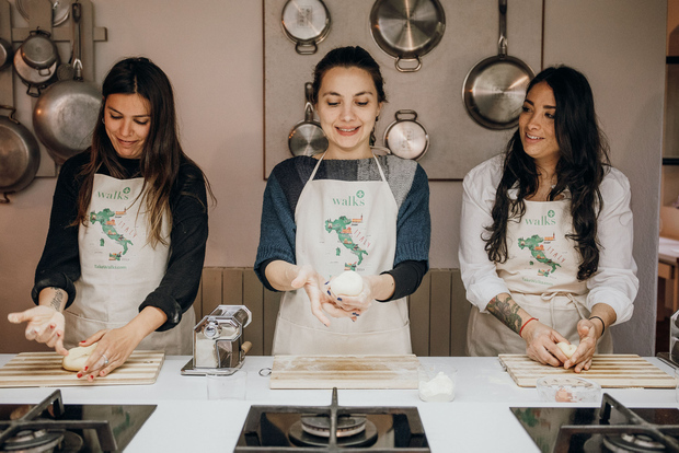 Rome : cours de cuisine et dégustation de pâtes avec un chef