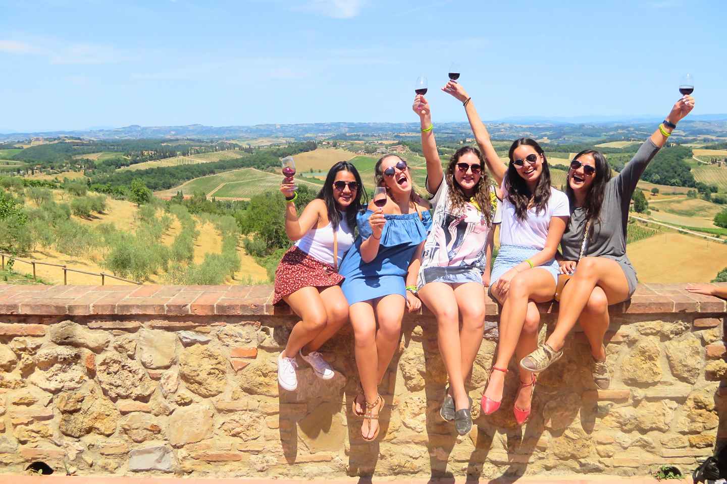 tur wine tasting "the grape escape" dari florence