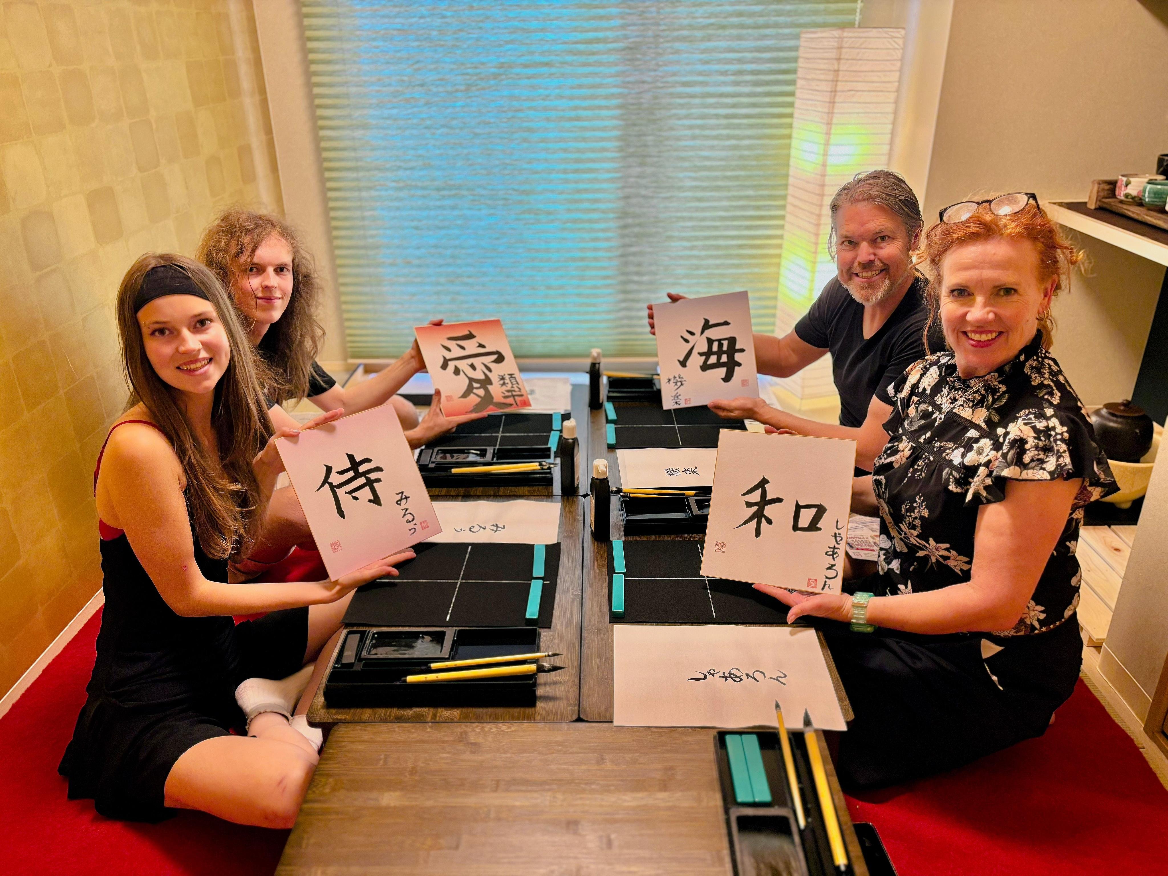 Private Calligraphy and Matcha Tea Ceremony in Osaka