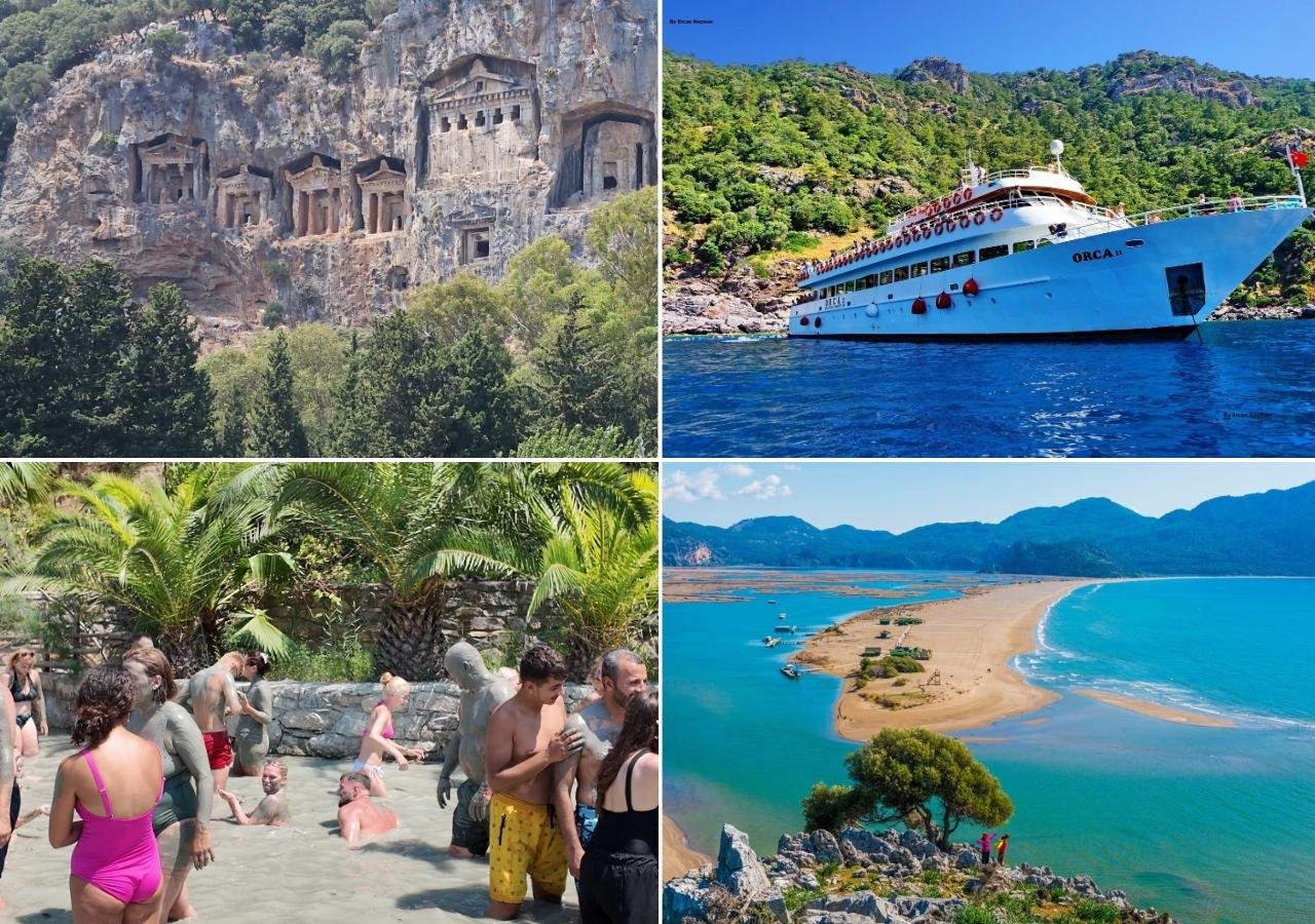 Dalyan River Cruise with Mud Baths & Turtle Beach