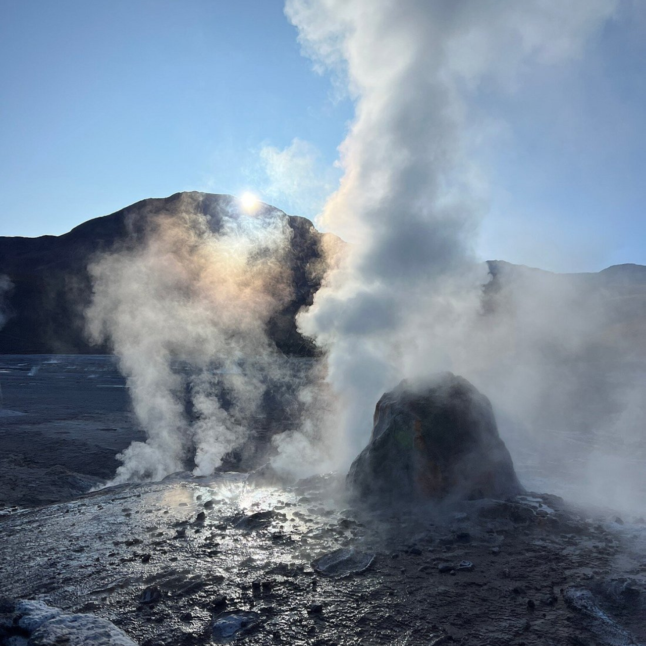 El Tatio Geysers at Dawn with Breakfast