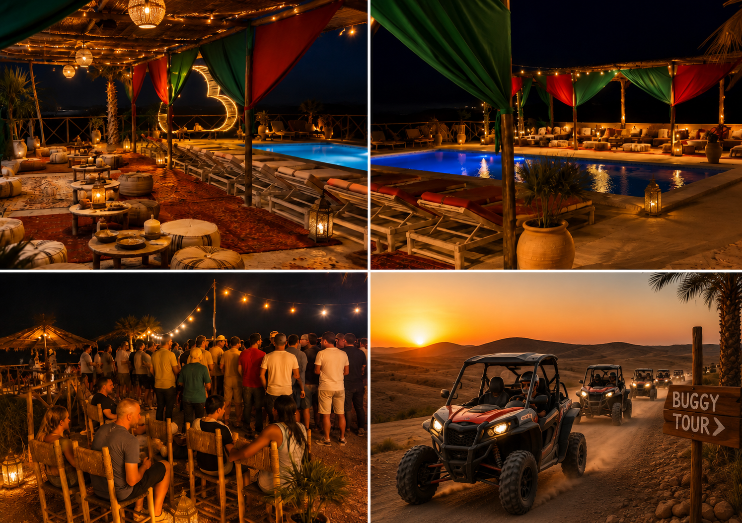 Agafay Desert 4-Seater Buggy Adventure with Optional Pool & Lunch