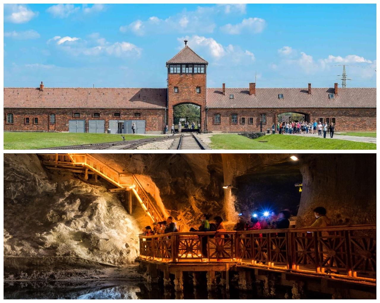 Całodniowa wycieczka do Auschwitz-Birkenau i Kopalni Soli w Wieliczce z Krakowa