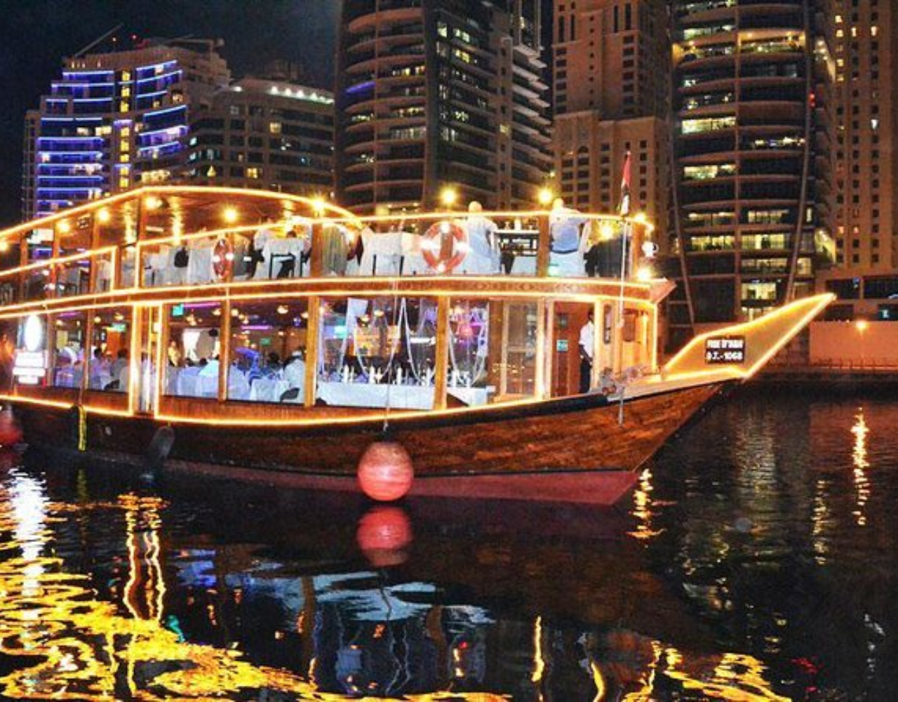 Dubai Dhow Dinner Cruise: Creek or Marina with Live Shows