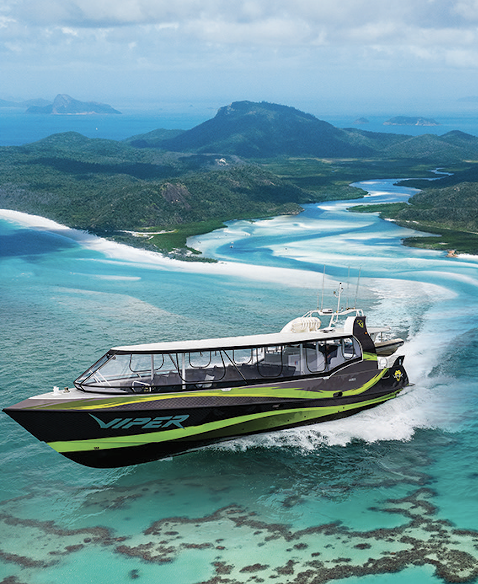 Airlie Beach: Great Barrier Reef & Whitehaven Beach Speedboat Day Tour