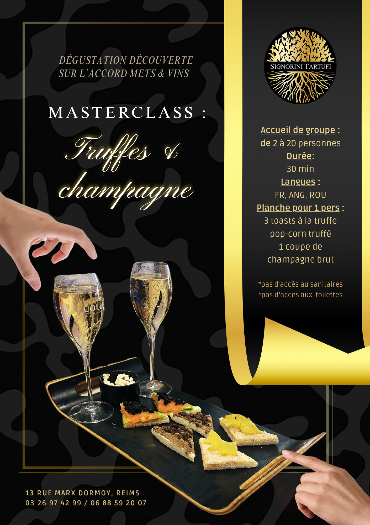 Truffle & Champagne Pairing Workshop in Reims