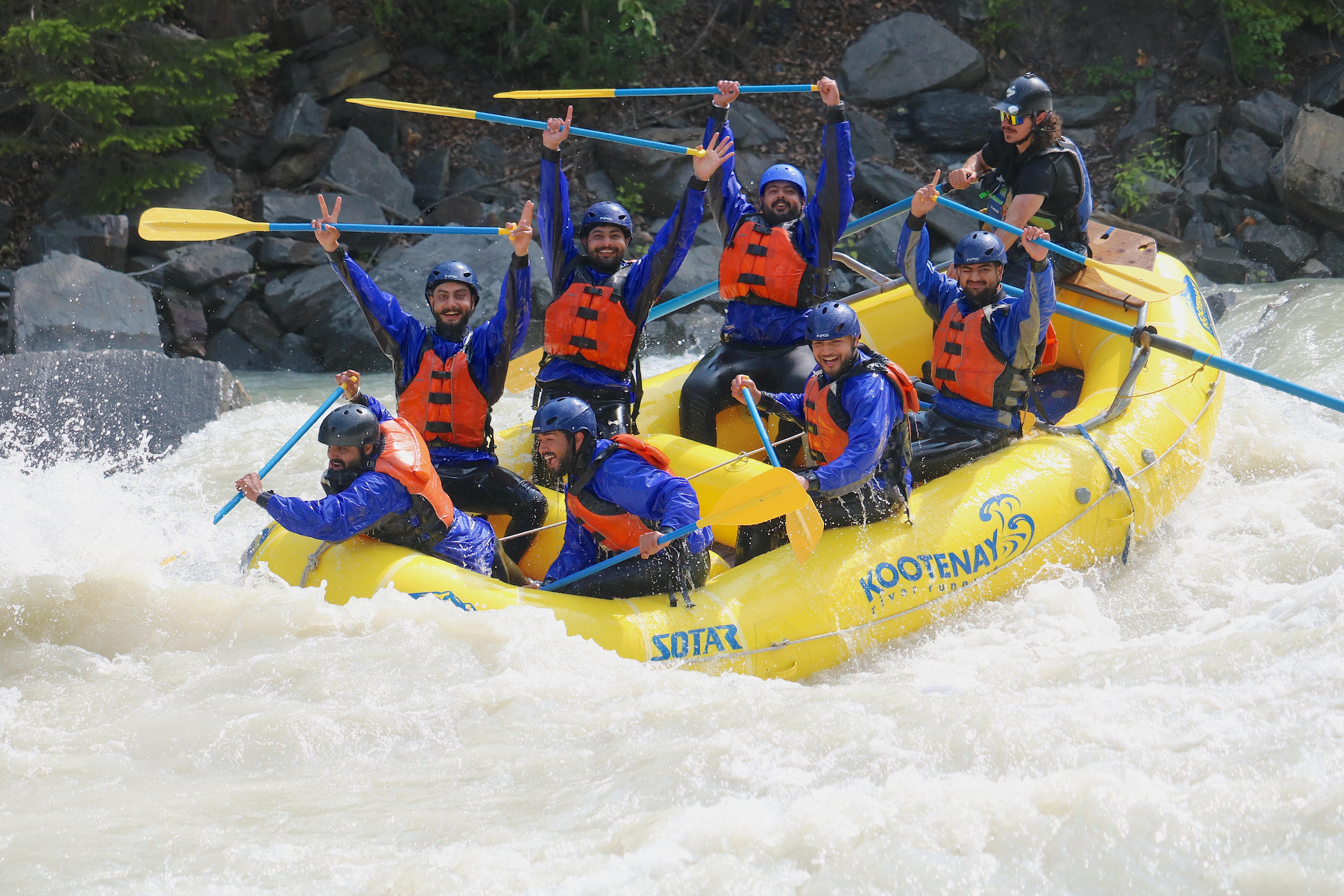 Kicking Horse River whitewater rafting adventure, Golden BC