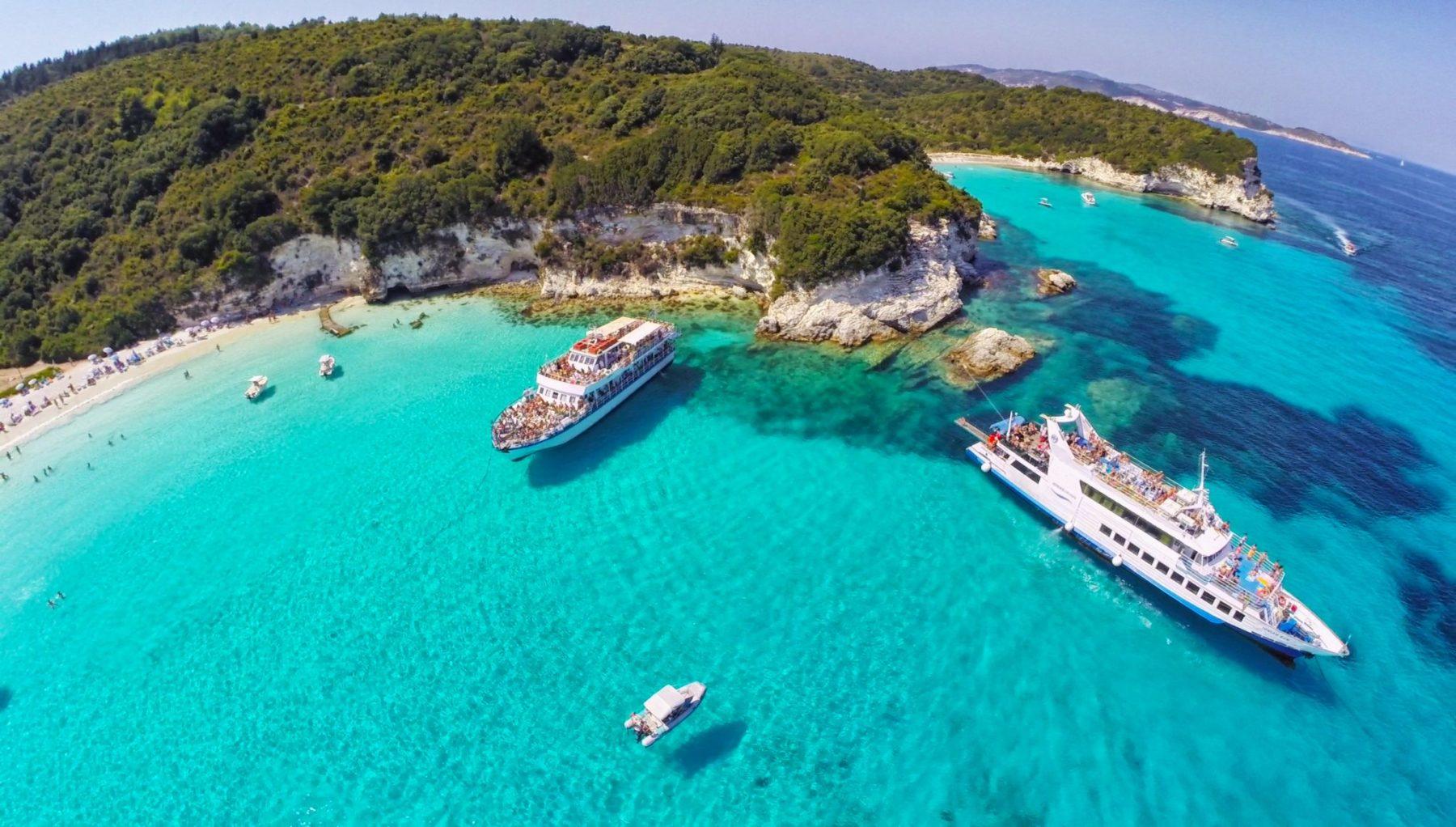 Paxos & Antipaxos Blue Caves Cruise from Corfu
