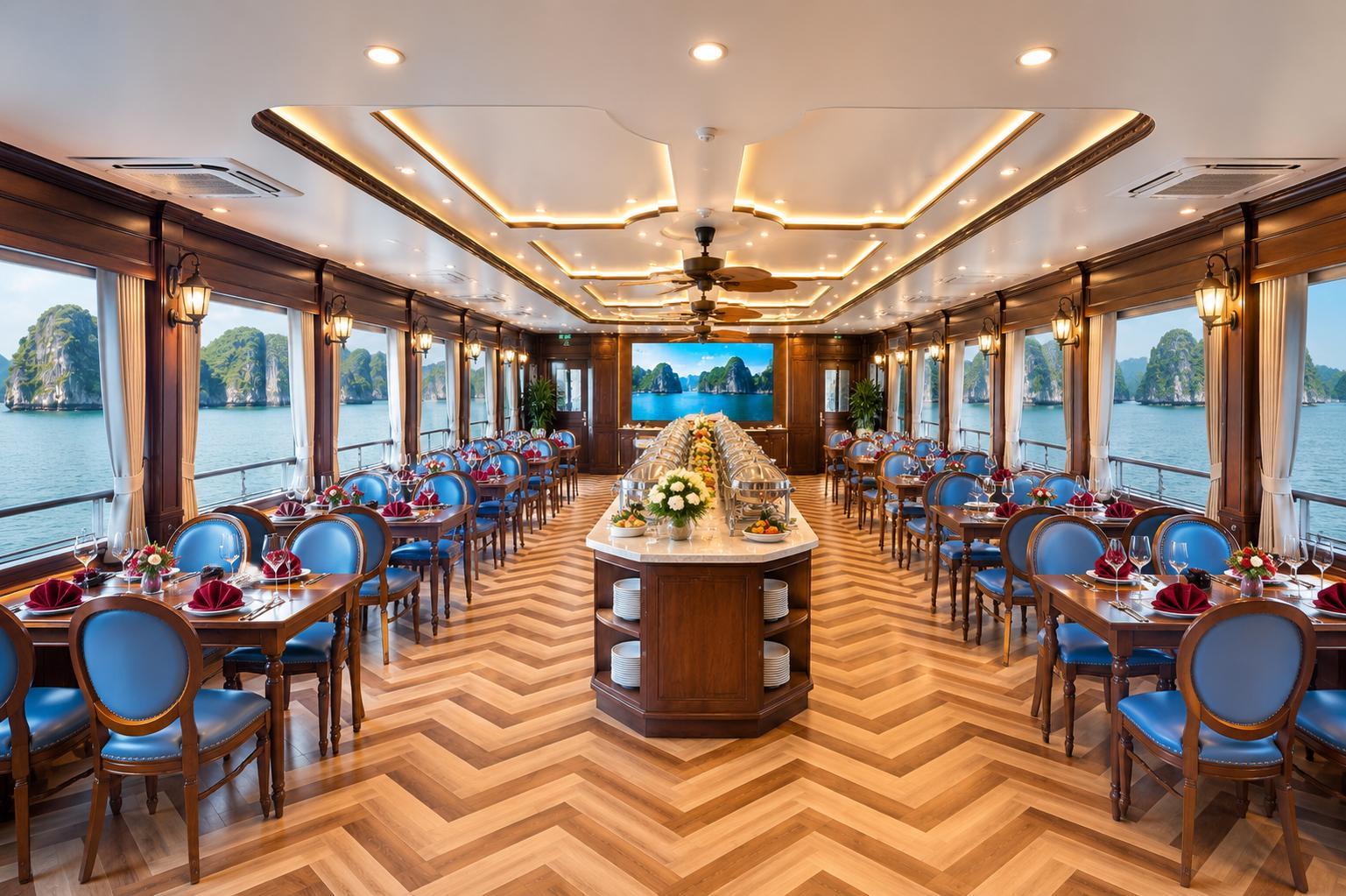 Luxury Ha Long Bay Day Cruise with Buffet & Kayaking