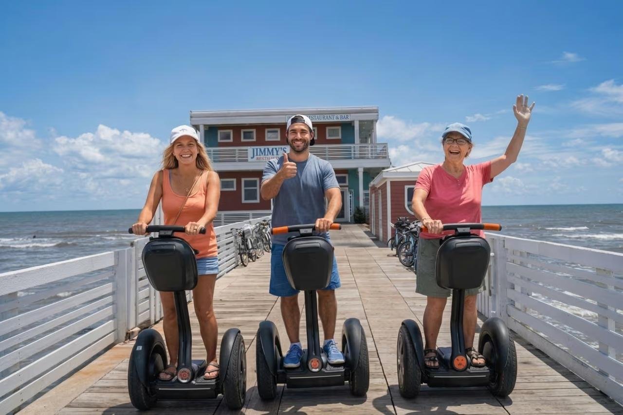 Galveston Seawall Segway Adventure with Dolphin Watching