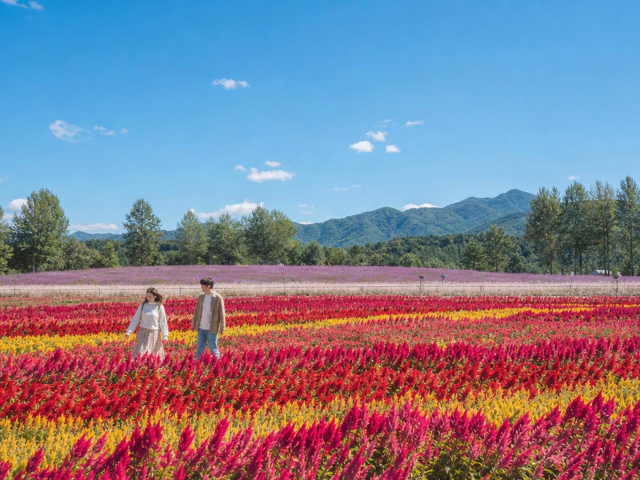 Cheolwon Nature Discovery: Hantan River, Flower Gardens & Pink Muhly Fields