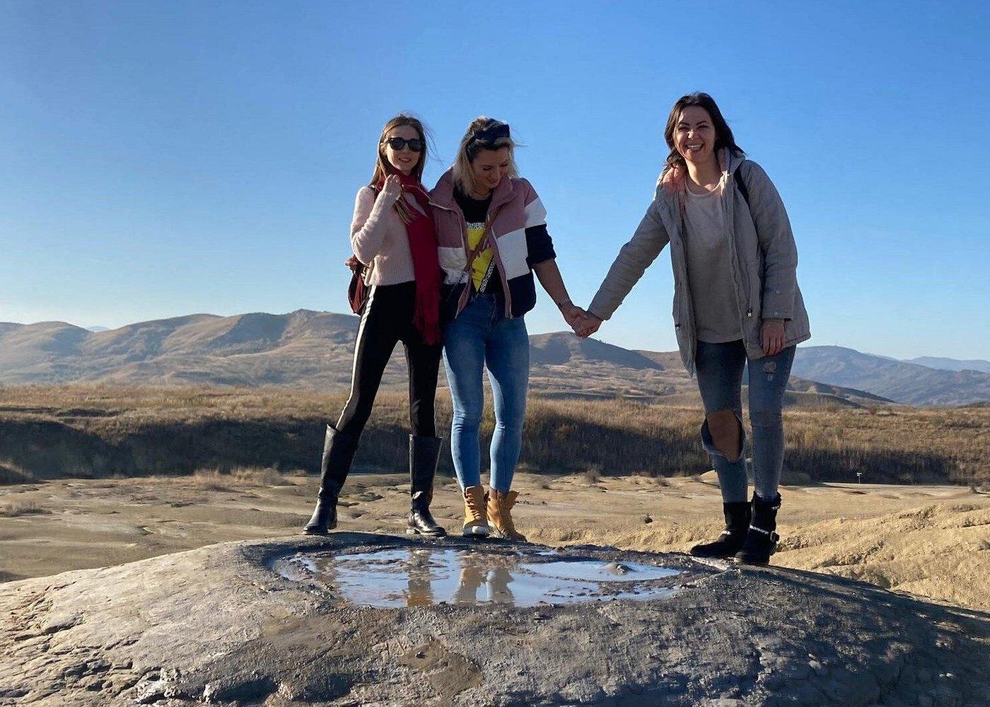 Bucharest Day Trip: Buzău Mud Volcanoes & Wine Country Experience