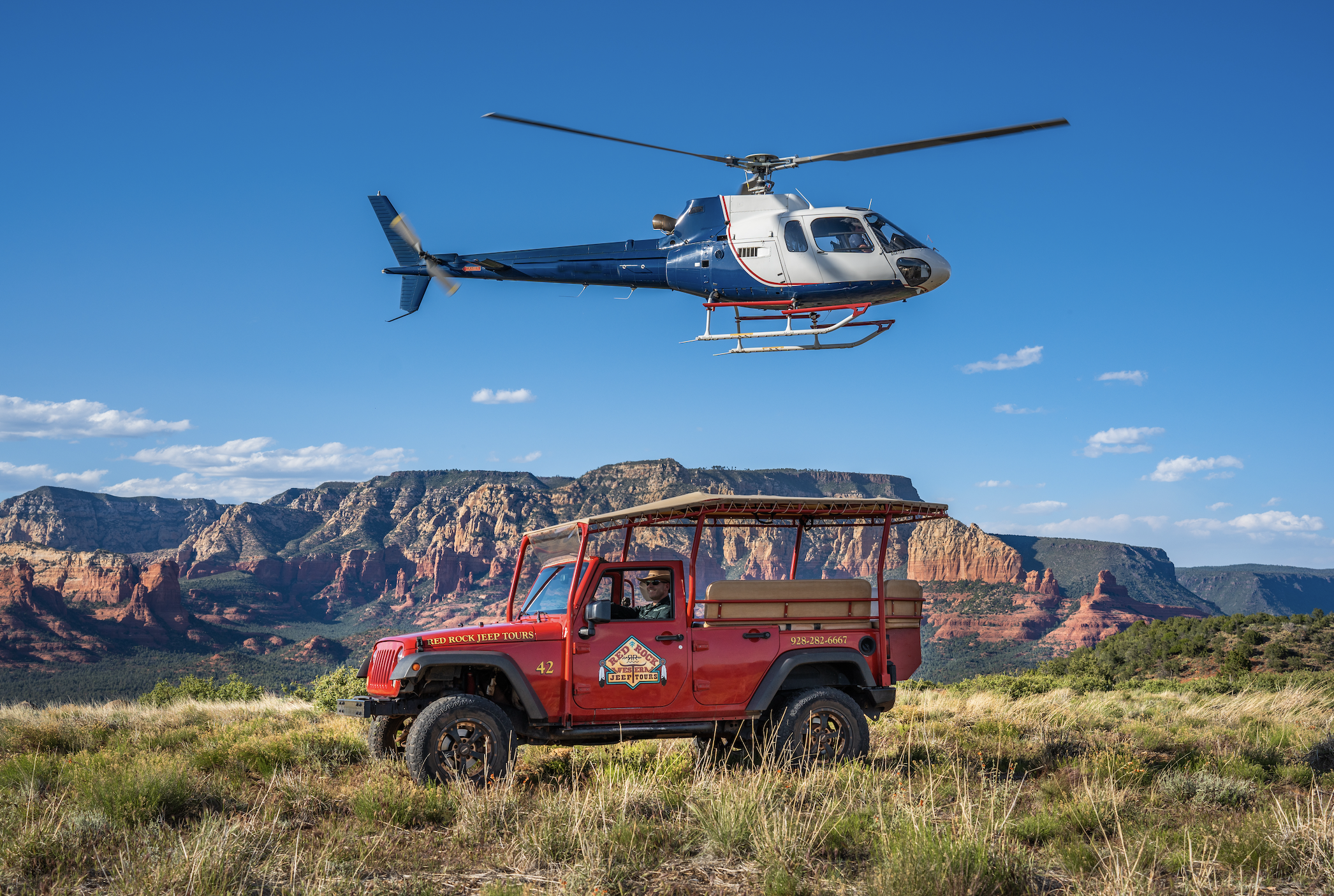 Sedona: Helicopter & Off-Road Jeep Adventure
