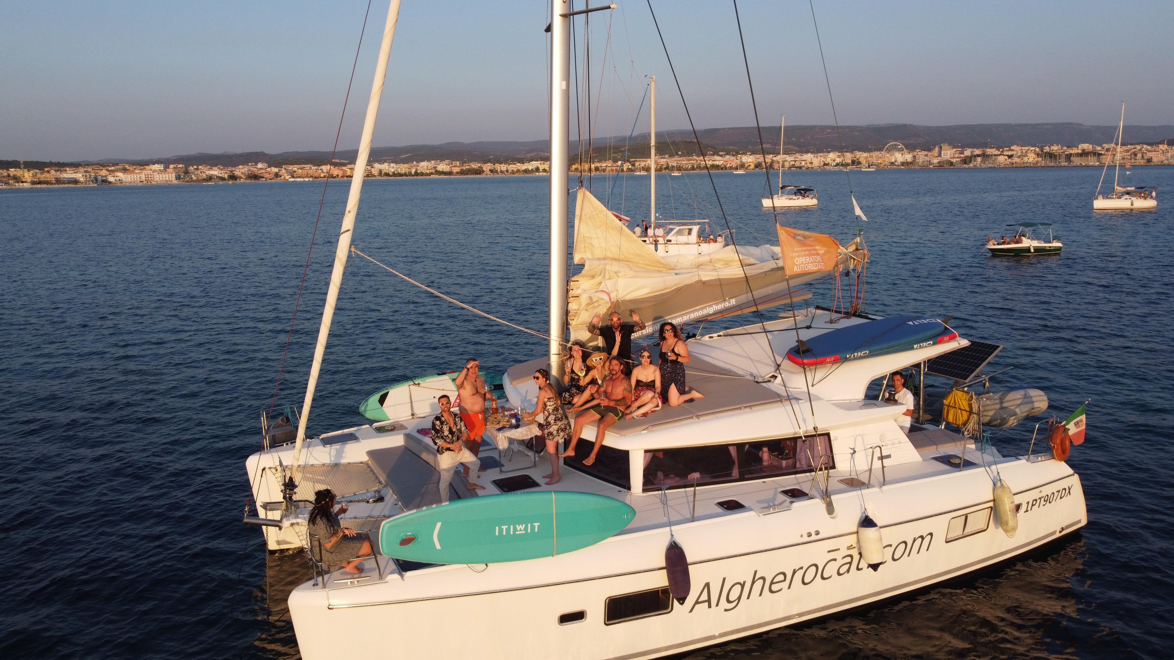 Alghero Sunset Catamaran with Aperitif