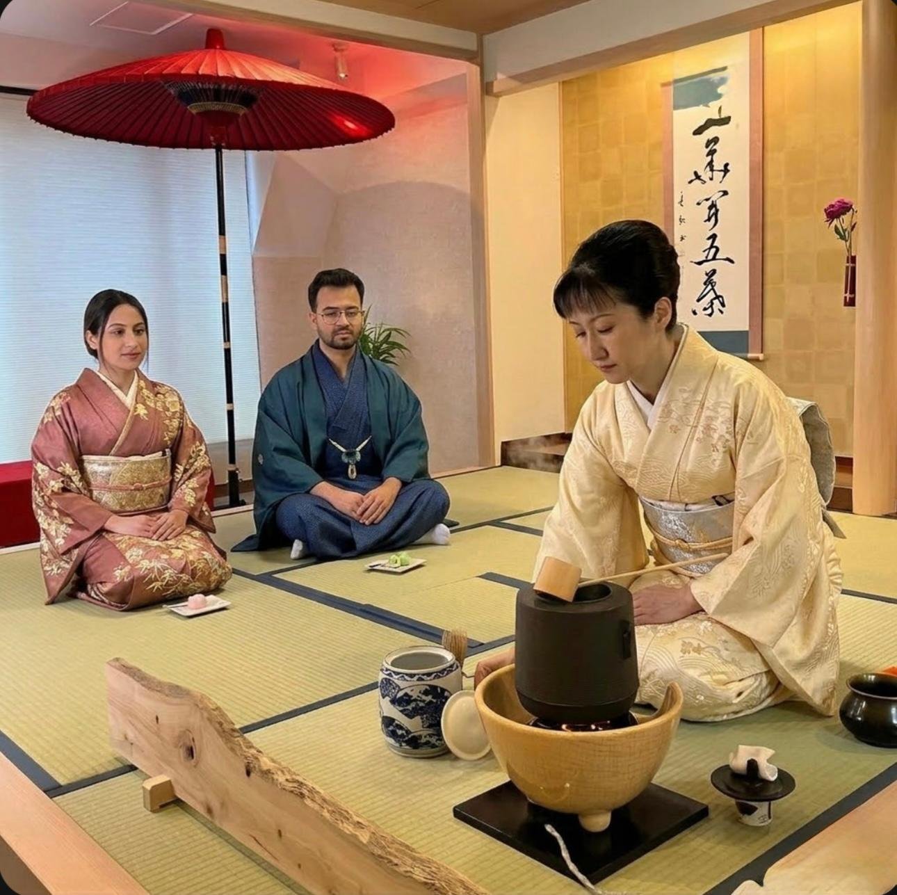 Asakusa Kimono Rental with Styling & Tea Ceremony