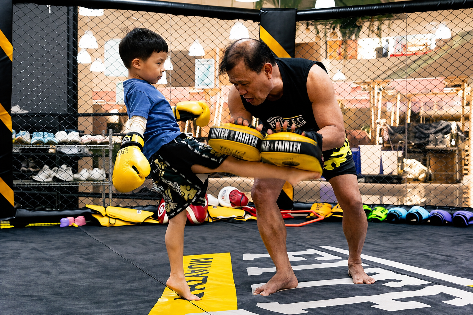 Muay Thai class in Bangkok — beginner training session with a professional trainer — image 8