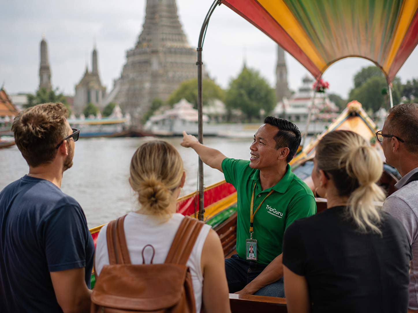 Bangkok Longtail Boat Canal Tour to Wat Arun