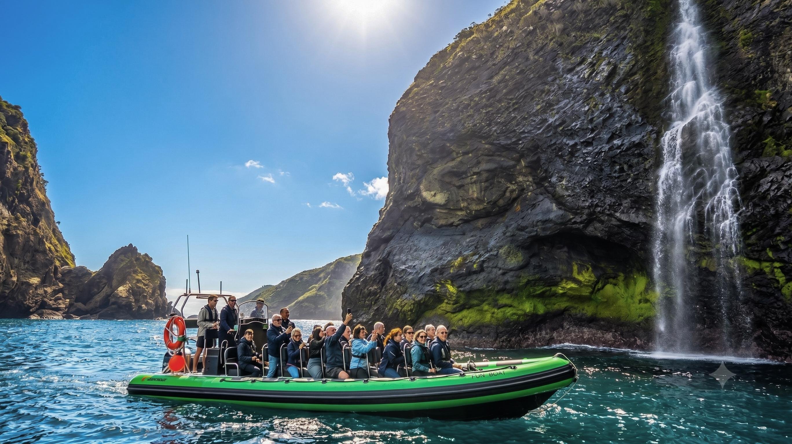 Corvo Island Volcanic Discovery by Boat