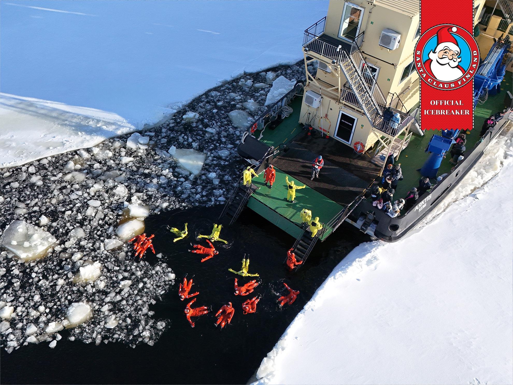 Icebreaker Arktis Cruise with Ice Floating from Rovaniemi