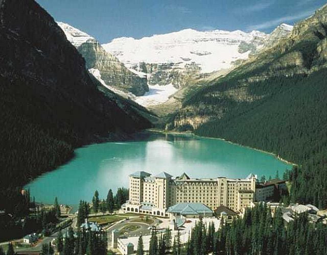 Emerald Lake canoe green glacial water President Range Yoho National Park British Columbia — image 12