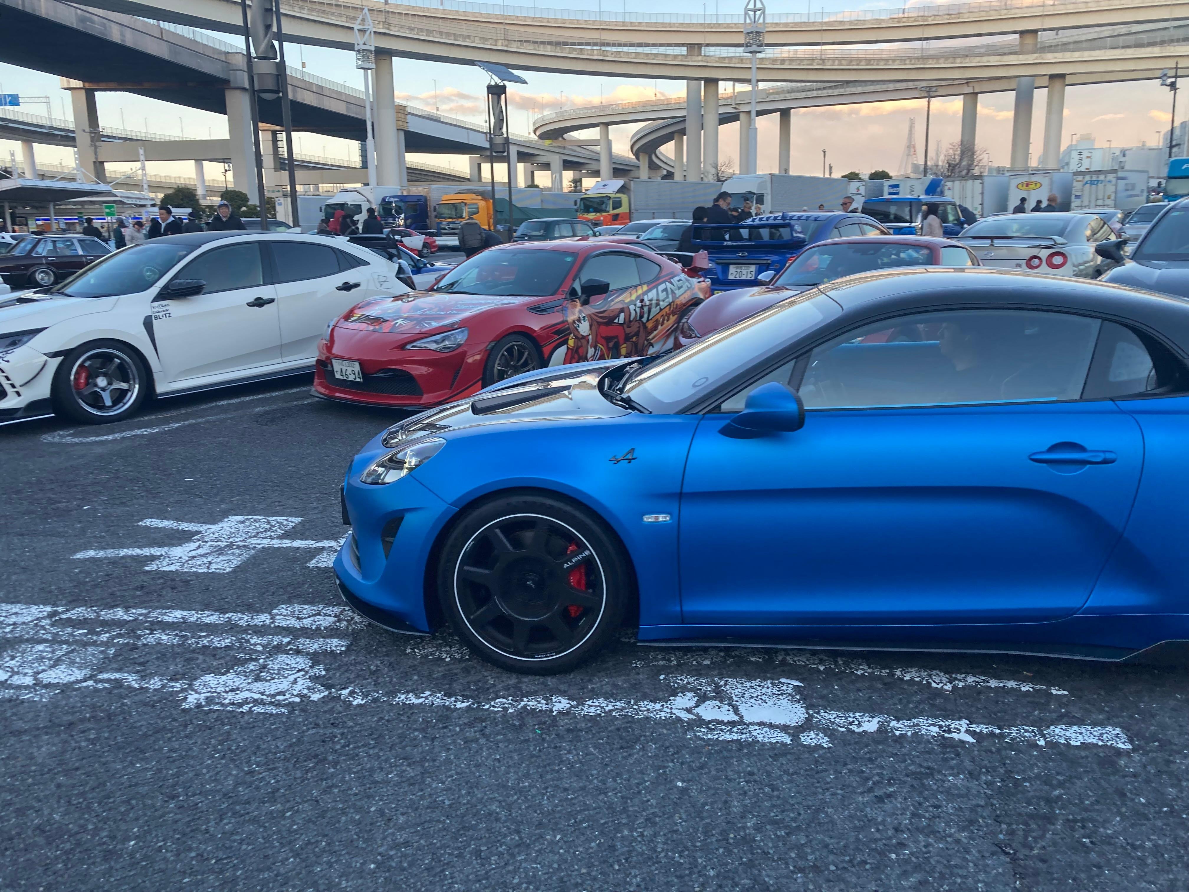 JDM Daikoku tour with MR2 Spider, open car