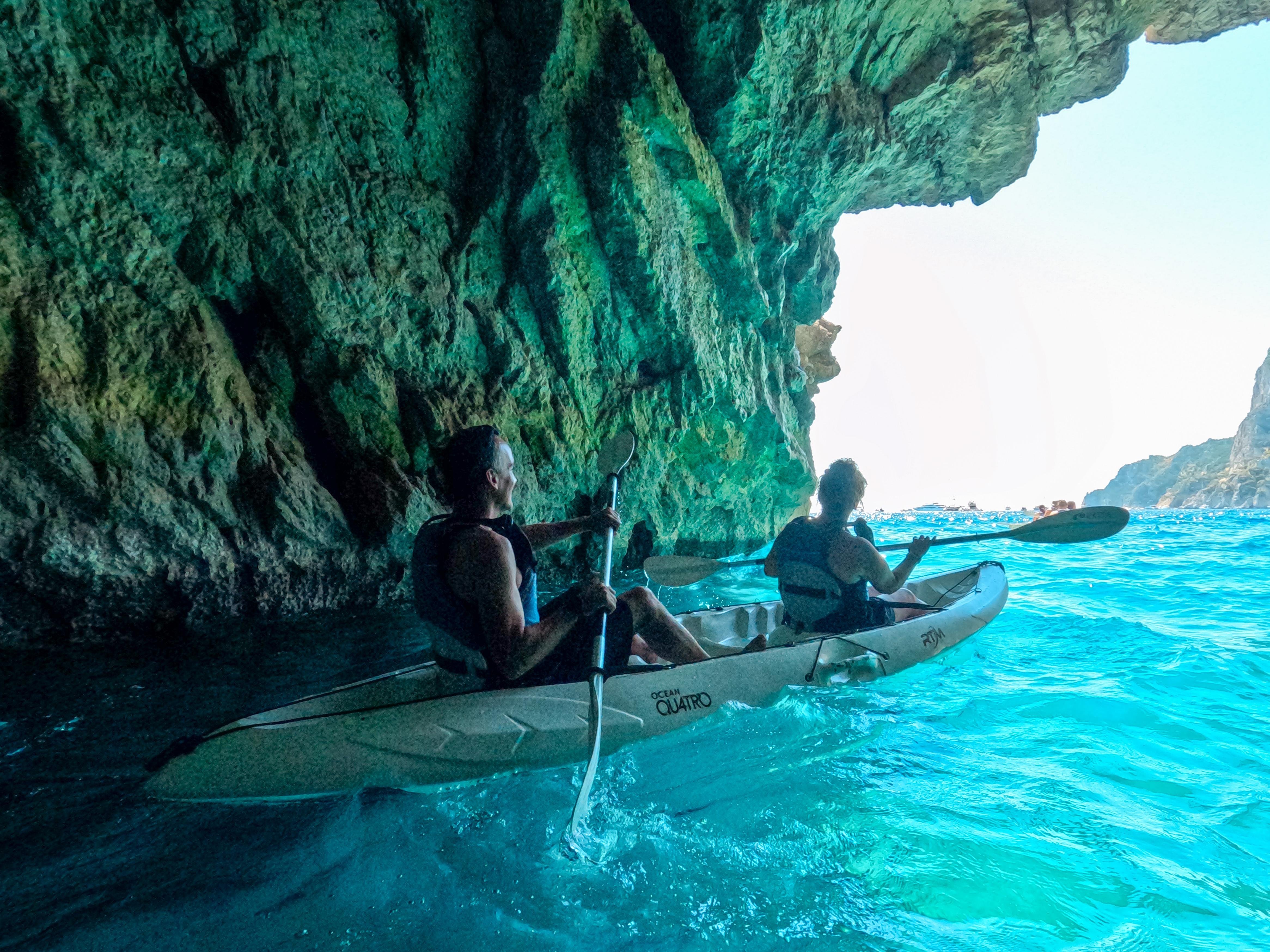 Capri Caves & Hidden Beaches Kayaking Adventure