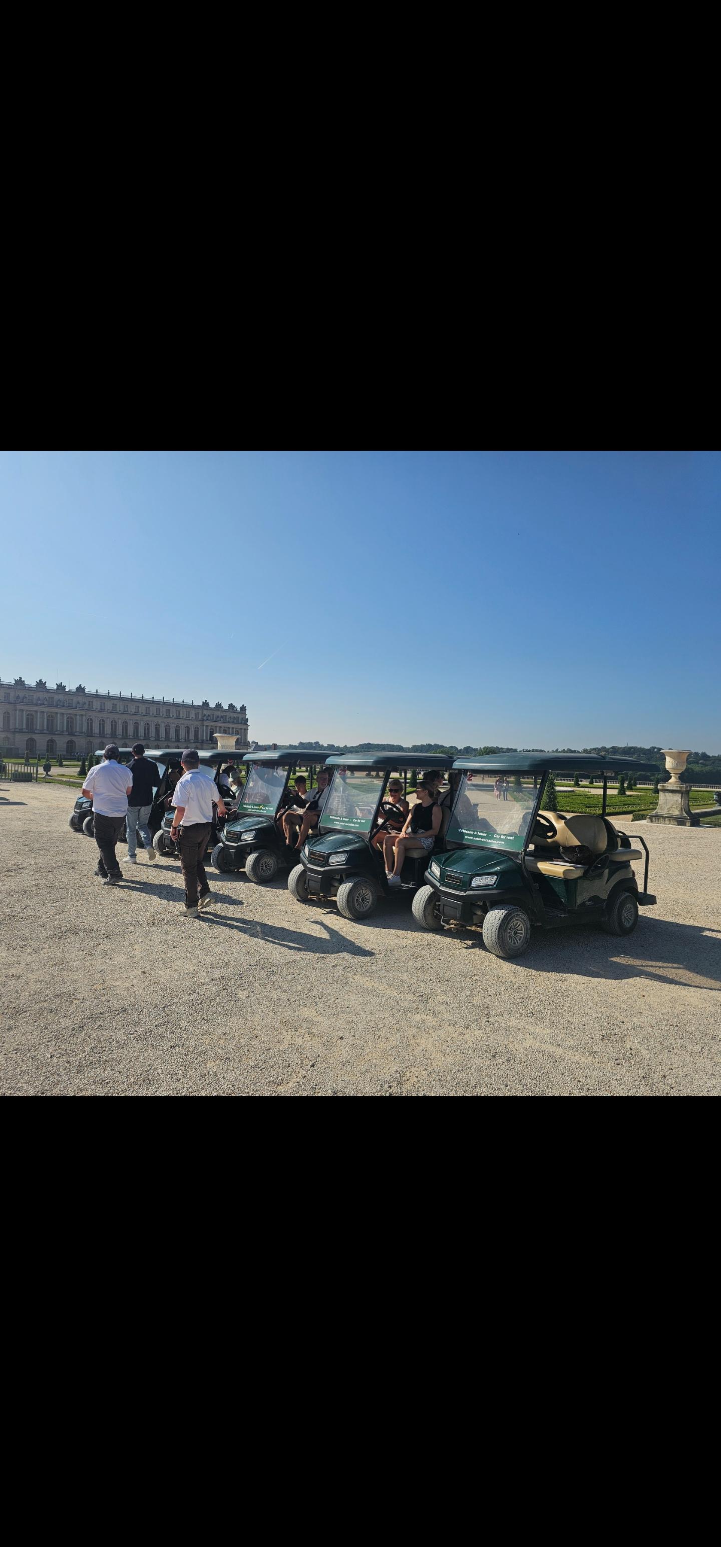 Versailles: Golfcarts & Bikes Guided Tour, Hamlet+Fountains