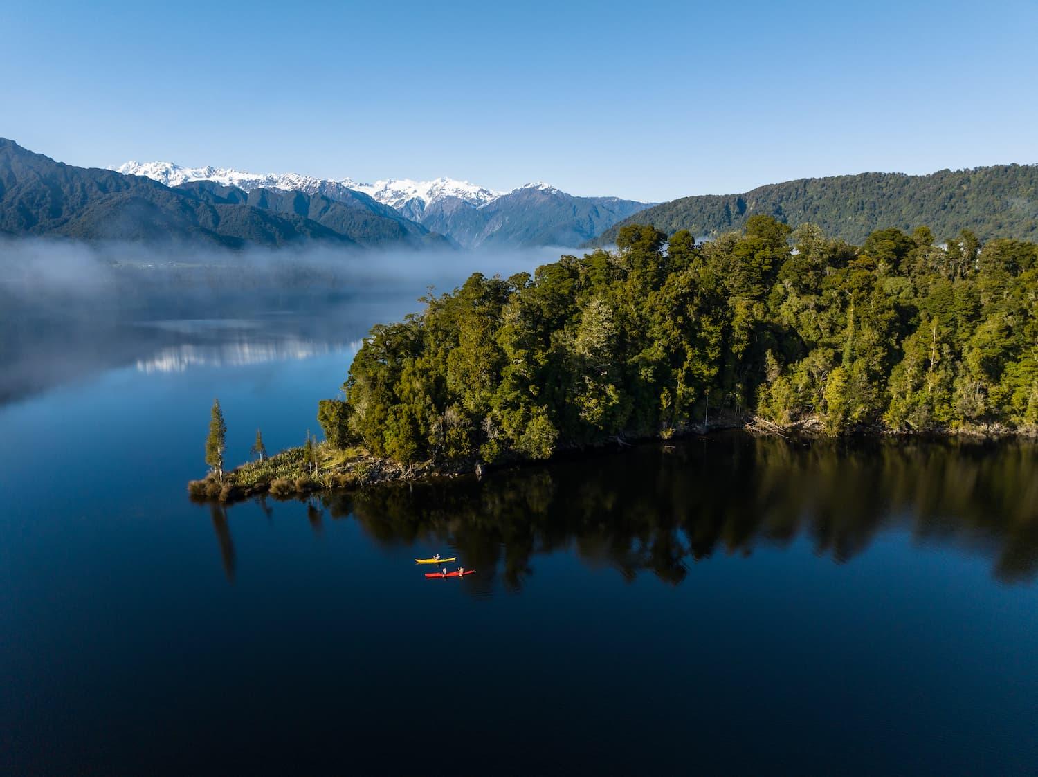 Lake Mapourika Kayak & Okarito Kiwi Sanctuary Walk
