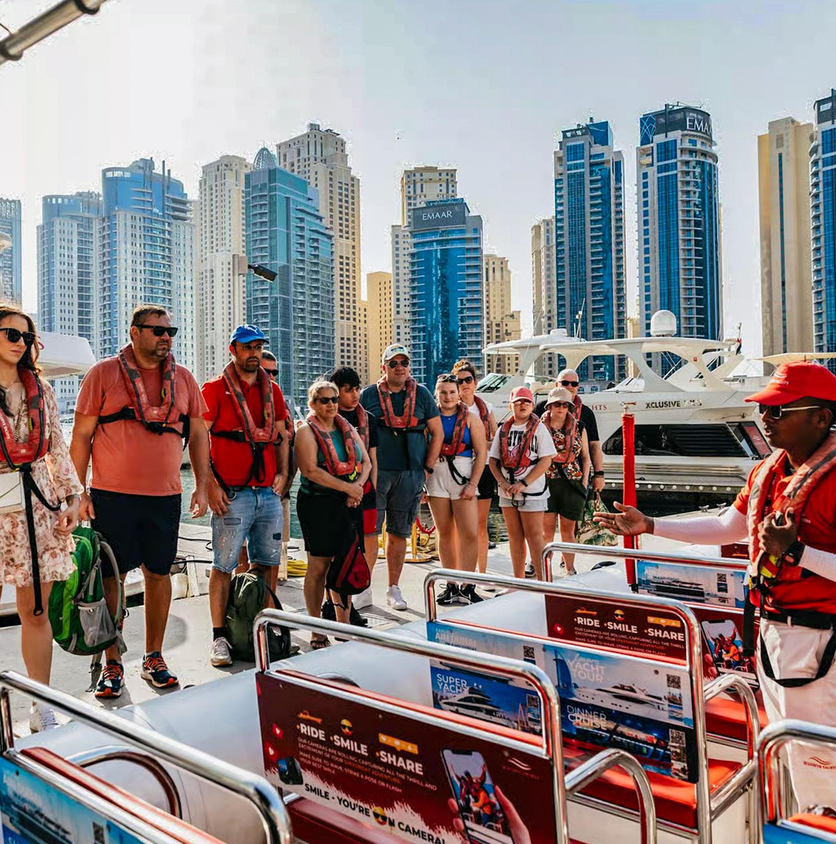 Dubai Speedboat Tour: Marina, Palm, Burj Al Arab & Atlantis