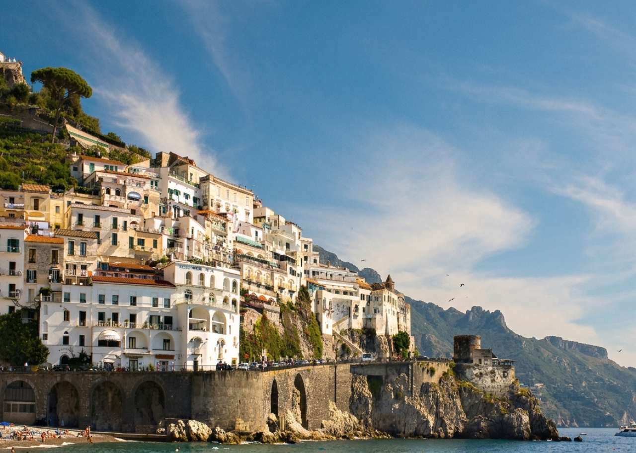 Amalfi Coast Day Tour from Naples with Optional Boat Ride