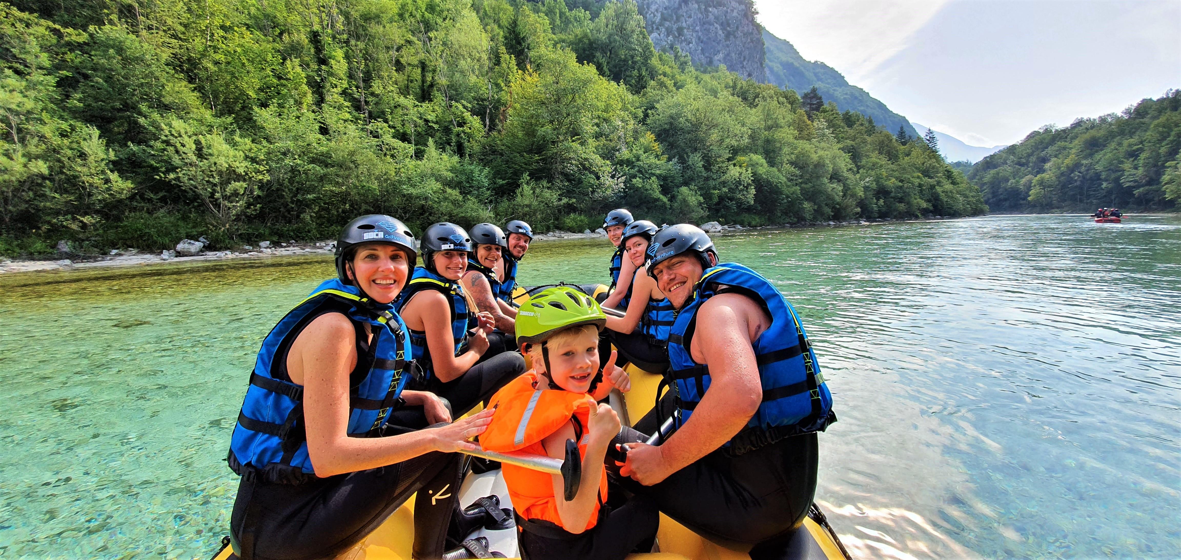Bovec: Family Rafting on Soča River from 4years +FREE photos — Soča River and Julian Alps scenery (7)
