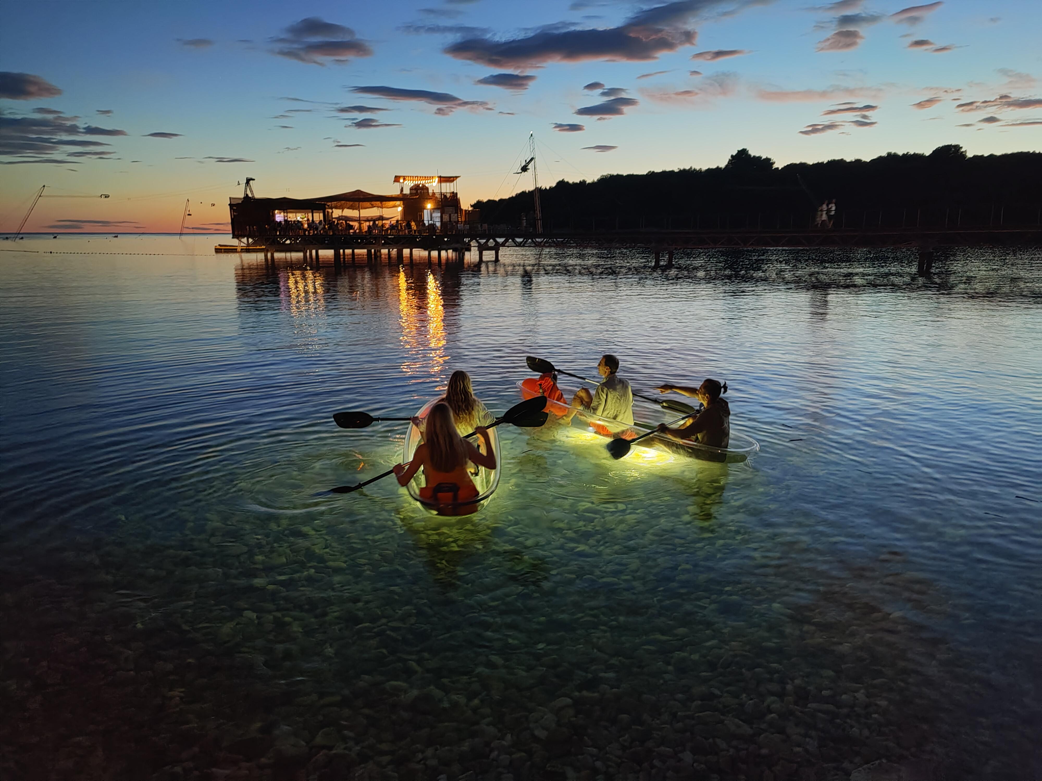 Pula Illuminated Transparent Kayak Canyon Tour