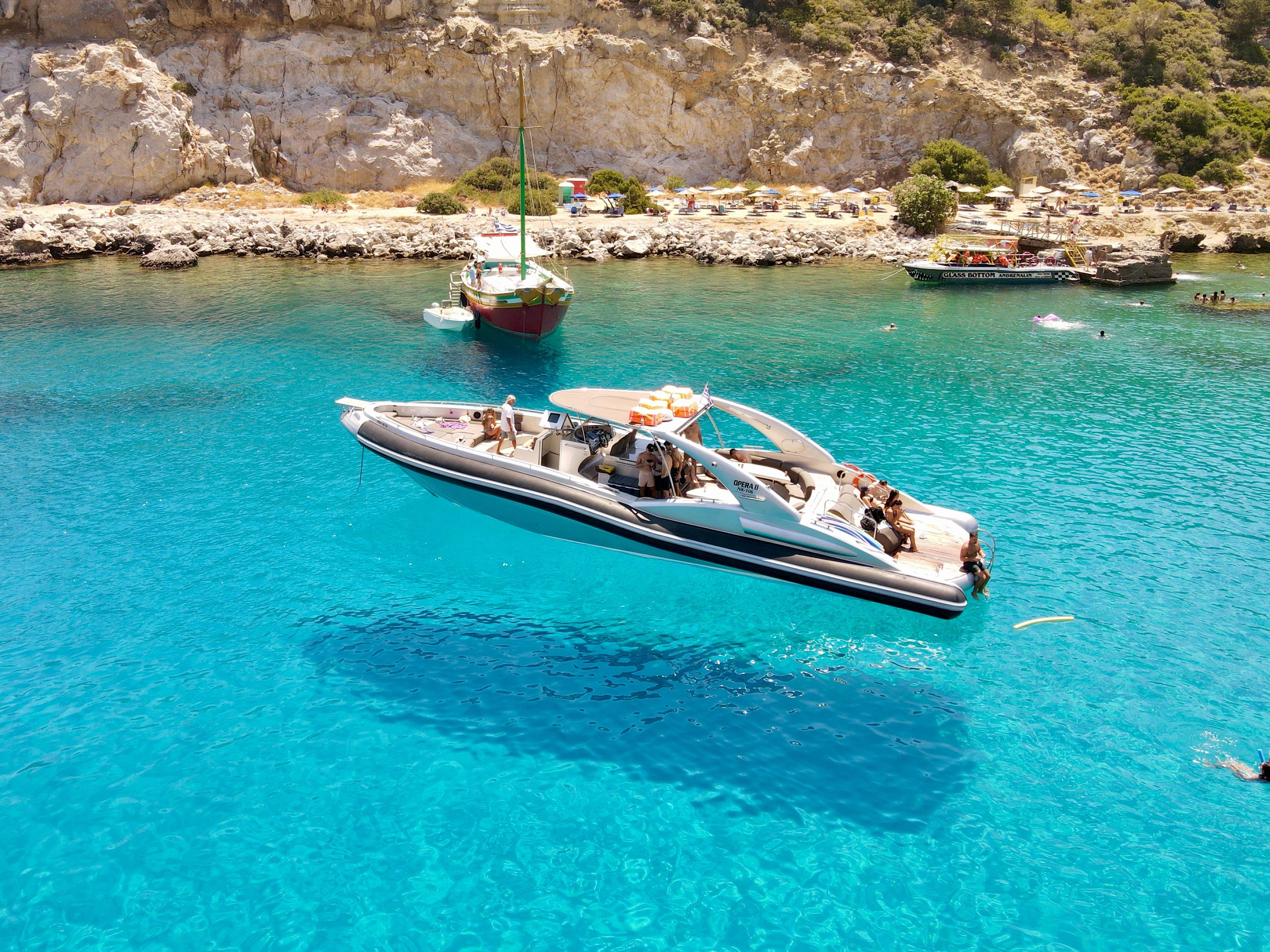 Opera Boat Beach Cruise with Caves, Swimming & All-Inclusive Dining