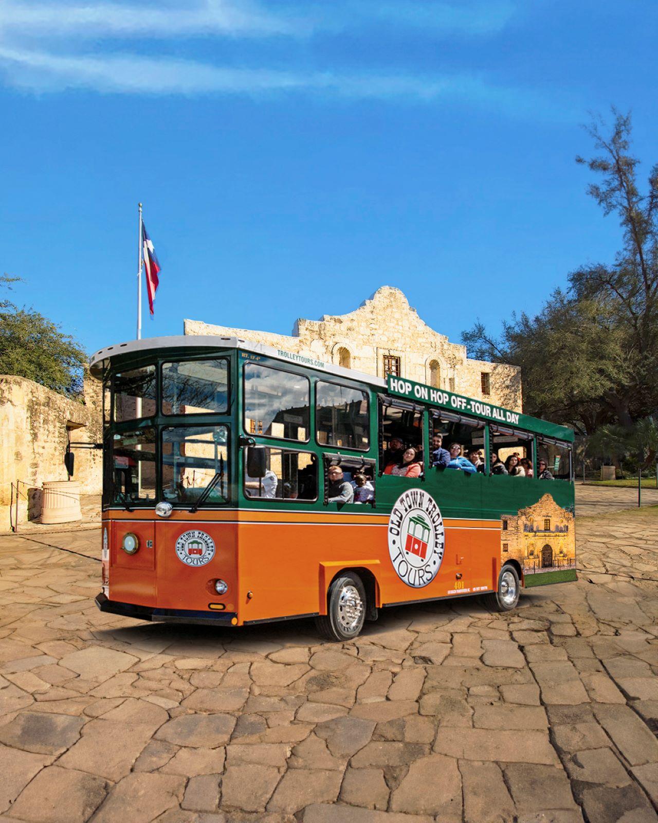 San Antonio Narrated Trolley Tour with Hop-On Hop-Off Access